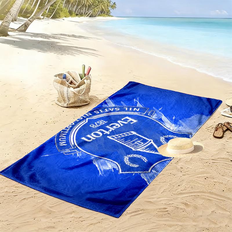 Telo Mare Stampato Everton FC, Grande Morbido Asciugatura Rapida per Spiaggia Campeggio Nuoto