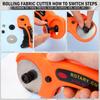 45mm Rotary Cutter with 5 Replacement Blades Fabric Cutter with Safety Lock for Sewing Fabric Leather Quilting Perforating Tool