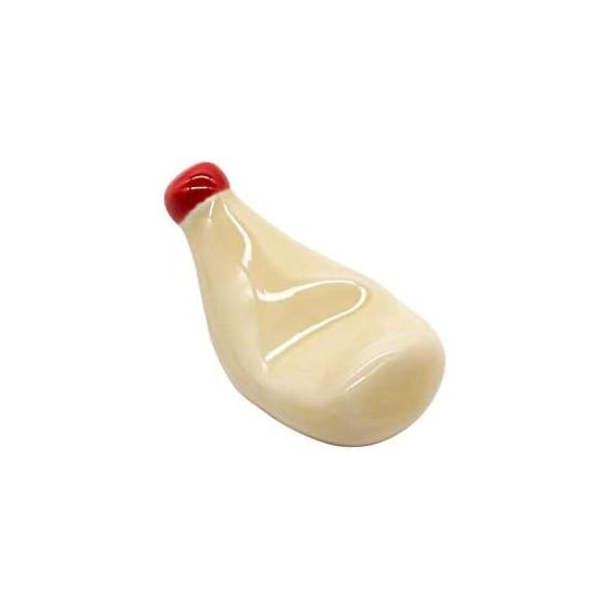 Arita Ware Kitagawa Binsen Kiln Chopstick Rest, Approx. 5x3cm, Mayonnaise, Made in Japan