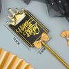 Royal King Crown Black White Style Happy Birthday Cake Topper for Party Decoration Baking Supplies Love Gifts Tools,party
