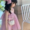Sweet Pearl Princess Handbag - Boys' and Girls' Single Shoulder Bag with Chain Strap - Children's Bag