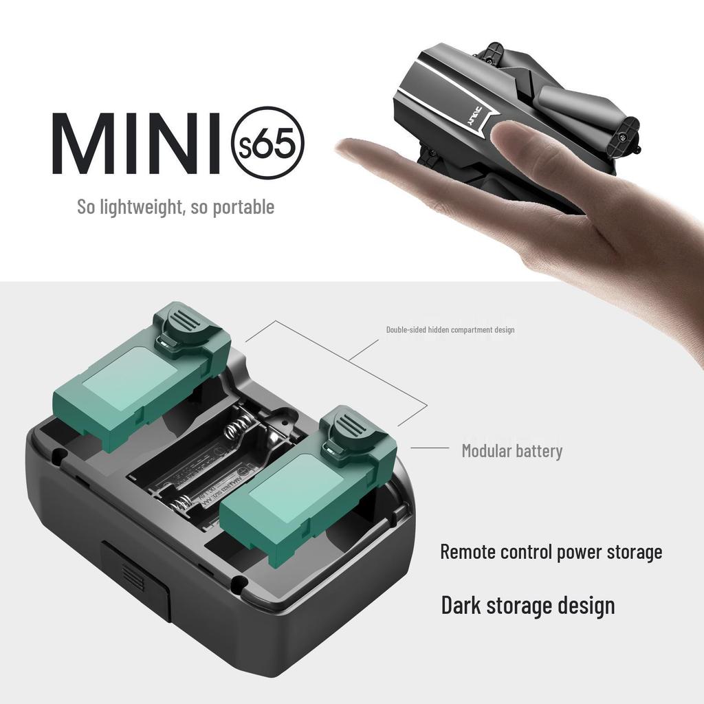 Mini S65 Dual Camera Indoor Drone with Stabilized Flight and Remote Control