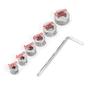 6 PCS 304 Stainless Steel Depth Stop 3/4/5/6/8/10mm Sizes Drilling Limit Ring  For Drill Bits
