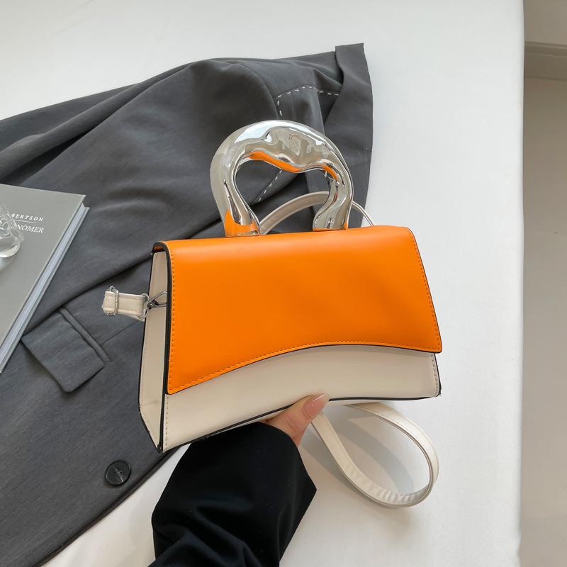 French Niche Trend Small Square Bag Solid Color Women's Bag 2025 New Simple Casual Beautiful Fashion Messenger Shoulder Bag