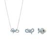 Lifelong Bow Earrings Set Necklace 5723554