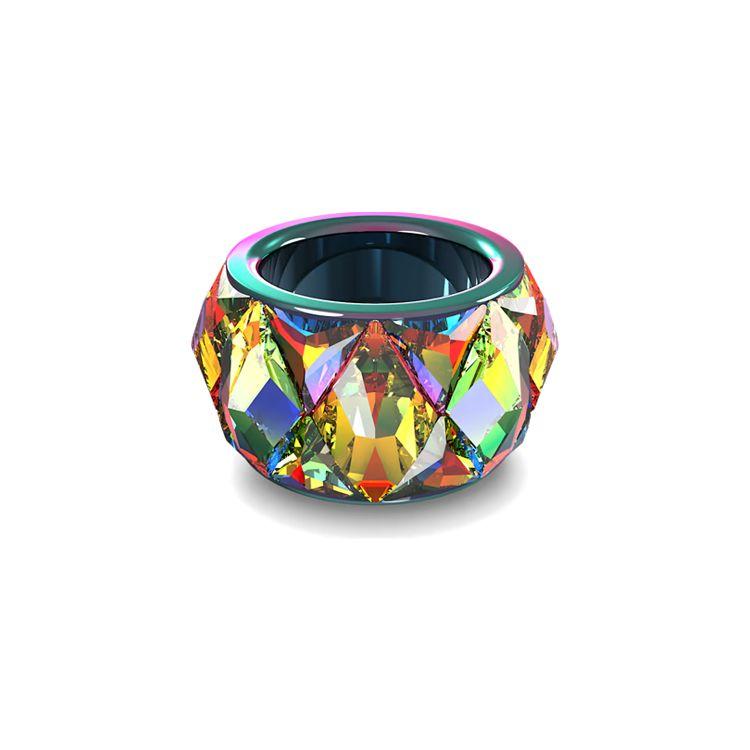 Swarovski Curiosa Wide Decorative Aluminum Ring Women rings Colorful 5599889 58