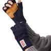 NEWBERRY KNITTING Deerskin Fingerless Gloves - Navy