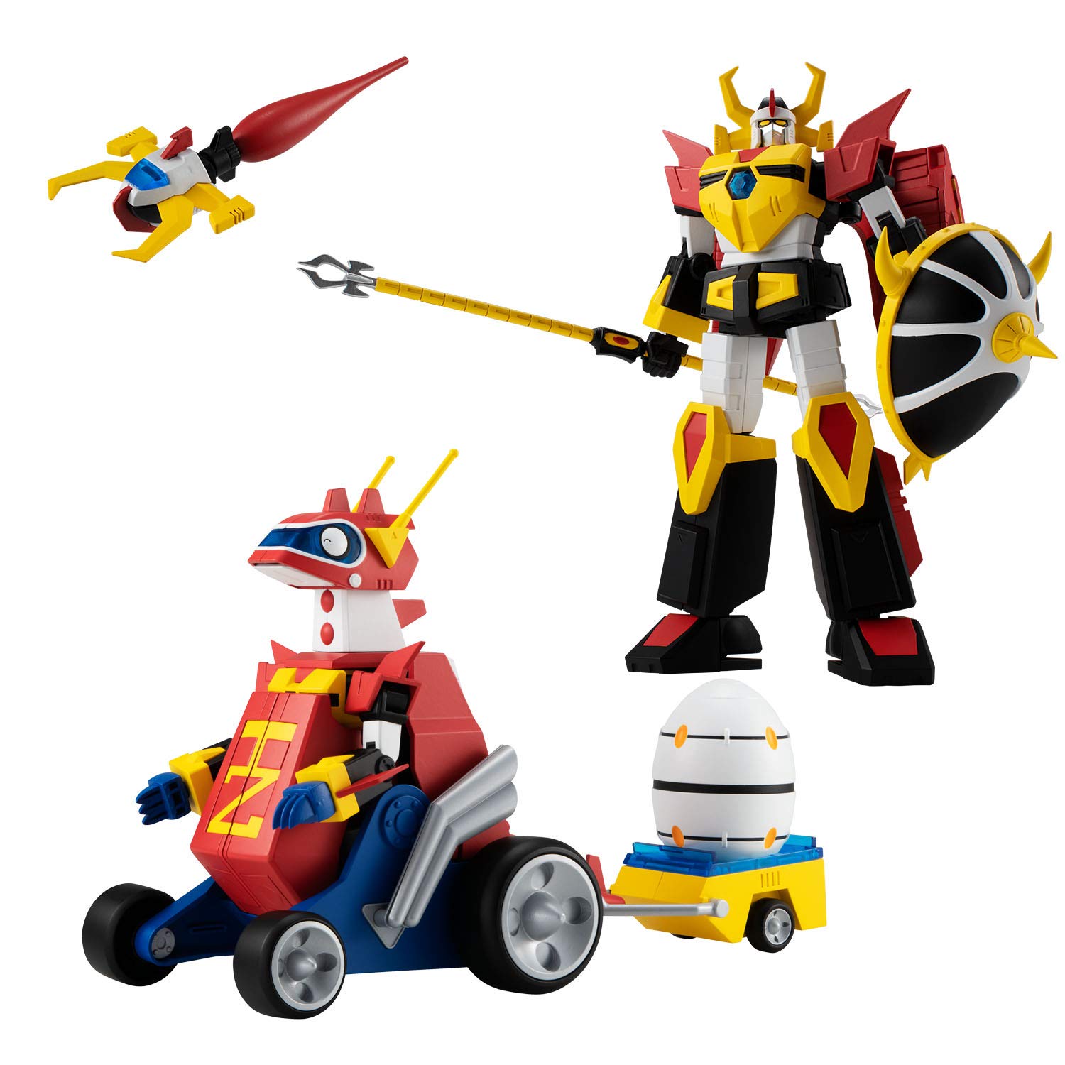 

SMP [SHOKUGAN MODELING PROJECT] Time Bokan Series Gyakuten Ippatsuman ToQsaurus Set (1 piece) Candy Toys and Gum (Time Bokan Series)