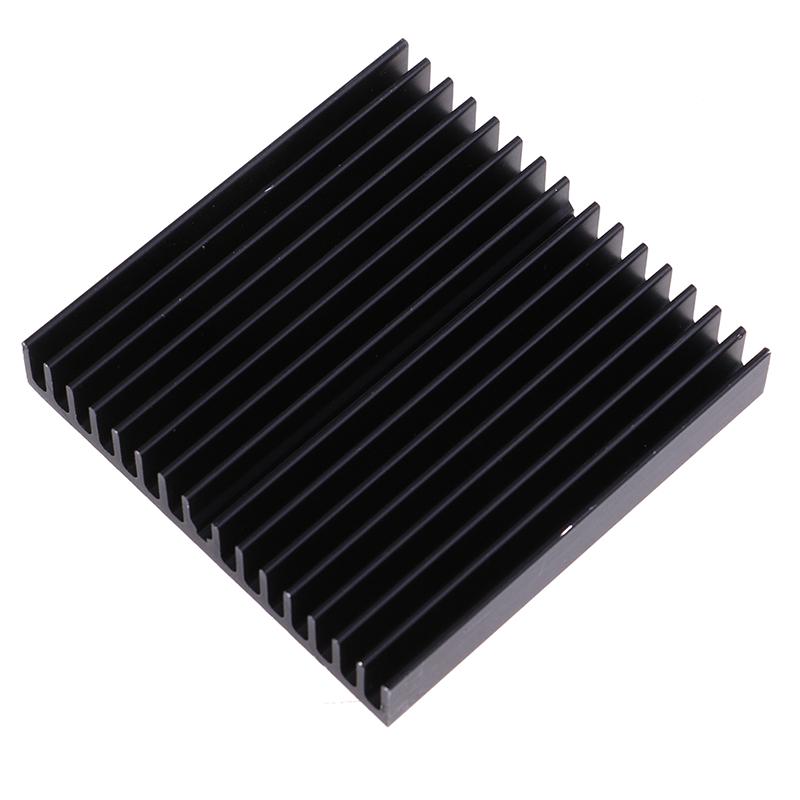 1Pcs 60*60*10Mm Black Aluminum Radiator Motherboard Chip Heatsink
