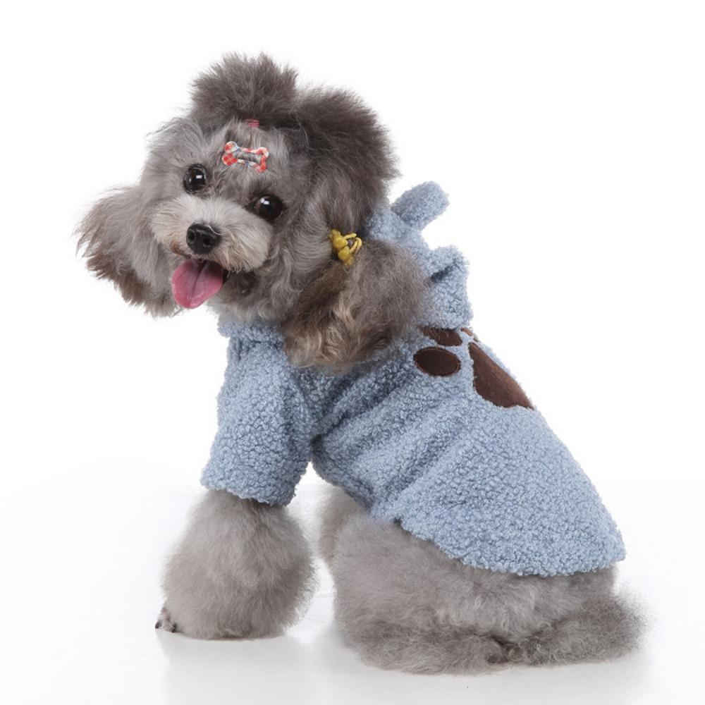 Pet dog clothes thermal sweater velvet four-legged clothes autumn and winter casual pet clothes small dog