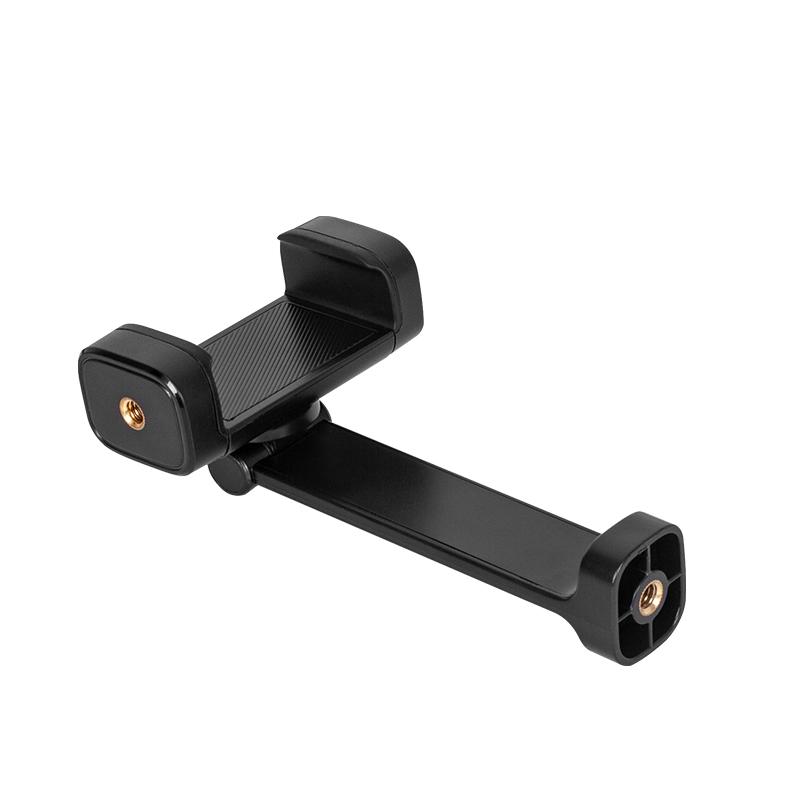 360° Rotating Phone Holder Clip for Tripod - Horizontal & Vertical Adjustment, Perfect for Live Broadcasts.