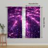 2pc,  Party Curtains Pink Abstract Star Machine Washable Polyester,Without Electricity Wall Decor Applies to Holiday Parties