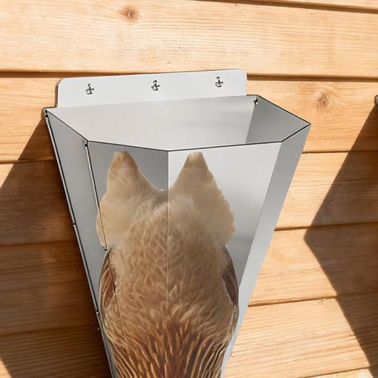 Edelstahl Geflügel Fixierkegel Huhn Mittlere Größe Tötungskegel mit Sicherheitshandschuhen Leicht zu Reinigen Schlachtkegel