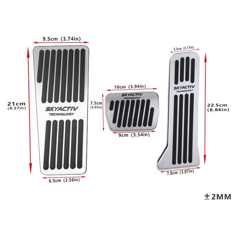 For Mazda 2 3 6 BM GJ CX-5 CX5 KE KF CX-3 CX7 CX-8 CX-9 Axela ATenza Car Foot Pedals Accelerator Brake Clutch Pedals Accessories