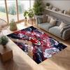Tappeto in Flanella Stampato AC Milan Antiscivolo Morbido Poliestere Tappeto per Pavimento Tappetino Decorativo da Interno per Camera da Letto Soggiorno Divano Sala Giochi Decorazione Casa