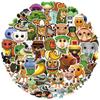 50PCS Abstract Brainrot Cartoon Stickers Tung Tung Sahur Funny Animal Graffiti Decals Kids DIY Sticker