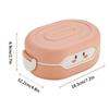 Plastic Bento Box with 1 Compartment Cold Heat Insulated Lunch Storage Box Kids School Bento Box Food Prep Container 27Oz