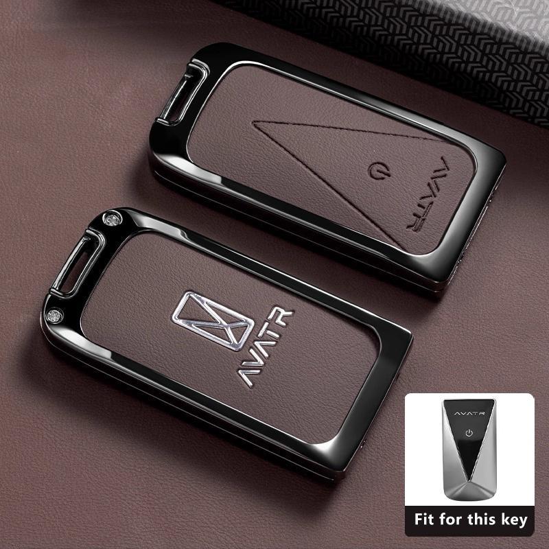 Zinc Alloy Car Key Case Fob For Avatr 07 06 Avatar 12 Max Ultra Accessories Keychain Remote Cover Shell Housing
