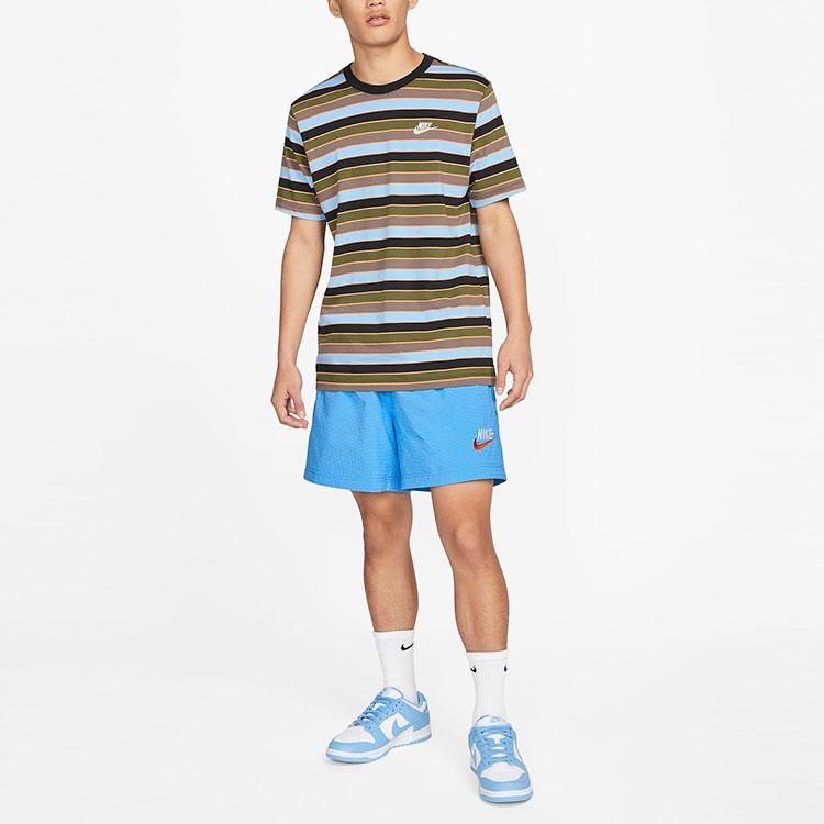 Nike Sportswear Logo Swoosh Woven Water-Resistant Sports Shorts Men Shorts Blue DM5282-412