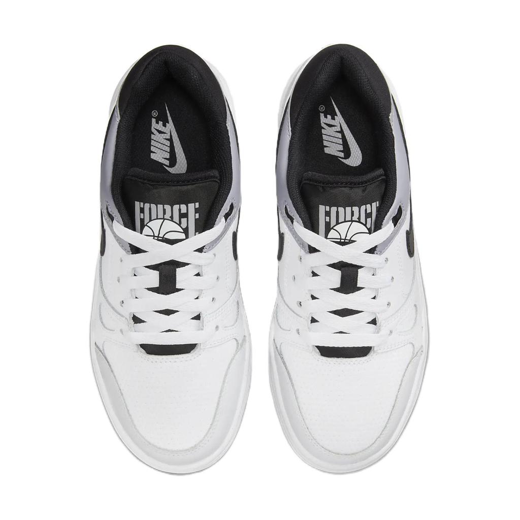 Nike Full Force Low GS White Black Kids Sneakers Pewter FV5929-101
