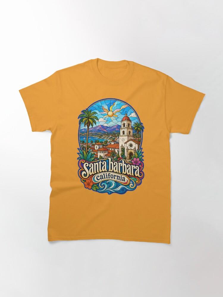 Barbara Santa Barbara California USA Stained Glass Art Classic T-Shirt