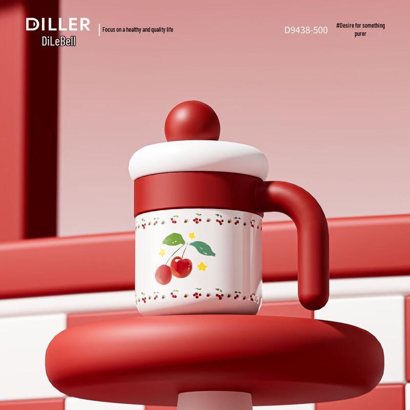 Diller 500ml Portable Stainless Steel Insulated Water Bottle