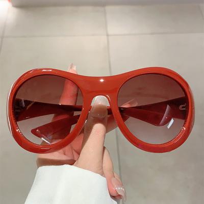 Oversized  Punk Big Frame Vintage Sunglasses Women For Men Luxury Brand Designer Sun Glasses Popular Fashion Future Shades Uv