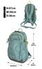 Columbia Castle Rock 25L Backpack II with Rain PU8662 Tranquil Cover, (329 Teal)