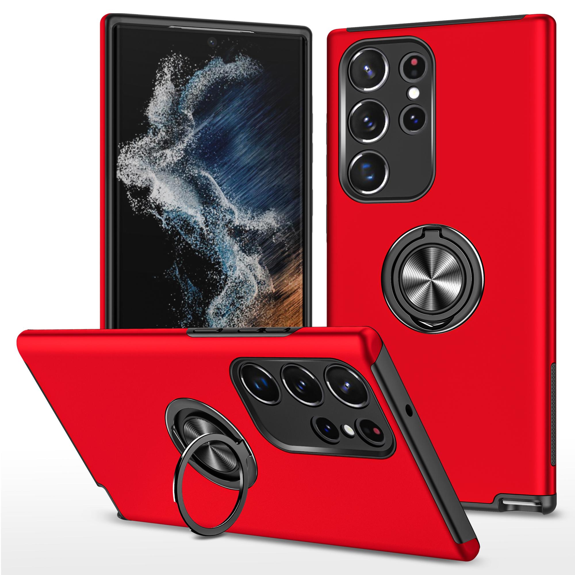 

Чехол для мобильного телефона Samsung Galaxy S24 Ultra с защитой от царапин и подставкой Red