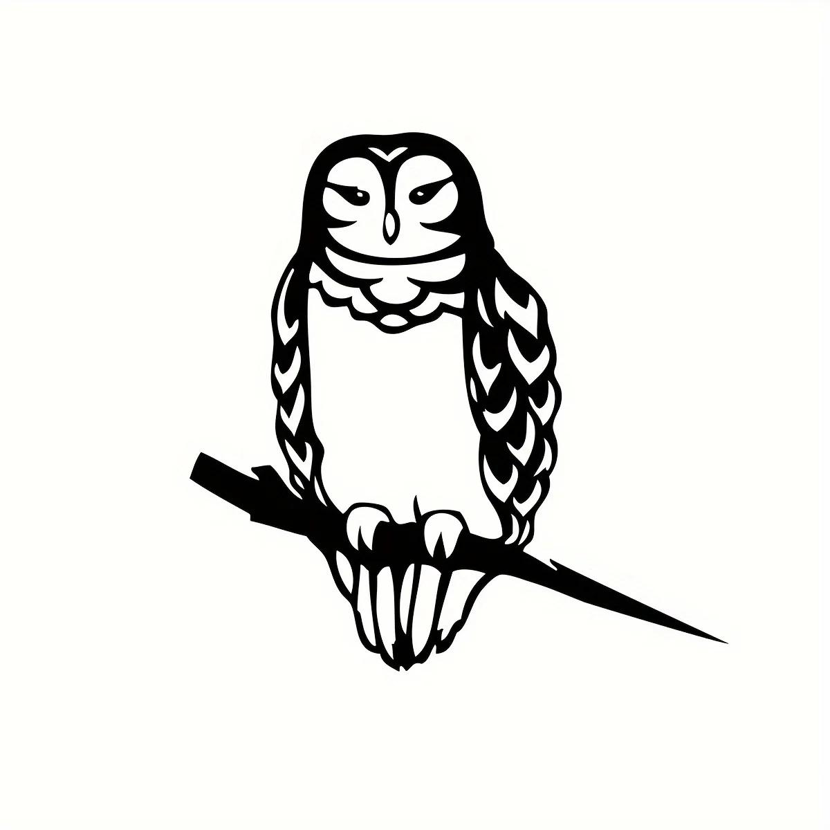 

Стильная 1 шт. Металлическая сова для двора - деревенский декор для дома и сада. Элегантный предмет для заднего двора и патио, подчеркивающий красоту окружающего пространства. чёрный