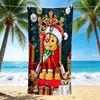 1Pc Christmas Dog Beach Towel Quick Dry Multiuse For Beach Pool Gym Yoga Home Travel Christmas Halloween Xmas Gift S1360
