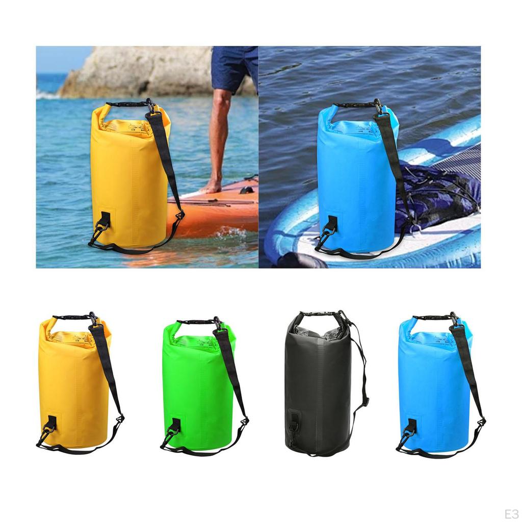 10L Waterproof Roll Bag, Portable Airtight for Skiing, Snowboarding, Surfing, Rafting, Beach