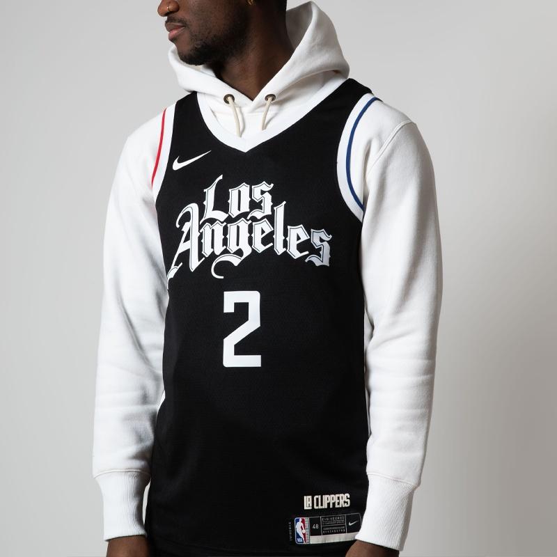 Nike NBA SW Fan Edition Los Angeles Clippers Leonard 2 Jersey 'Black' Men's CN1735-017