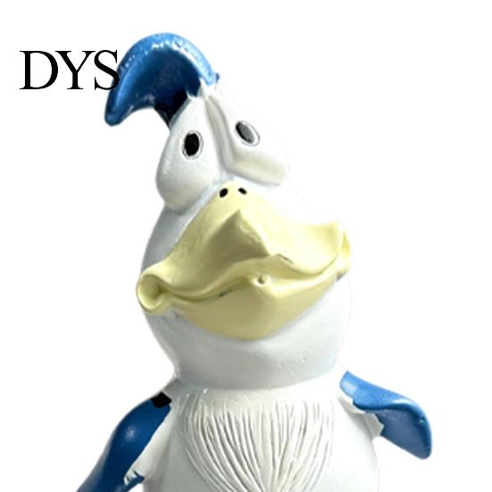 Outdoor Yard Art Decor Funny Chicken Art, Resin Rooster Statues, Unique Patio Balcony Accents Creative Sculptures for Garden Ornaments Modern