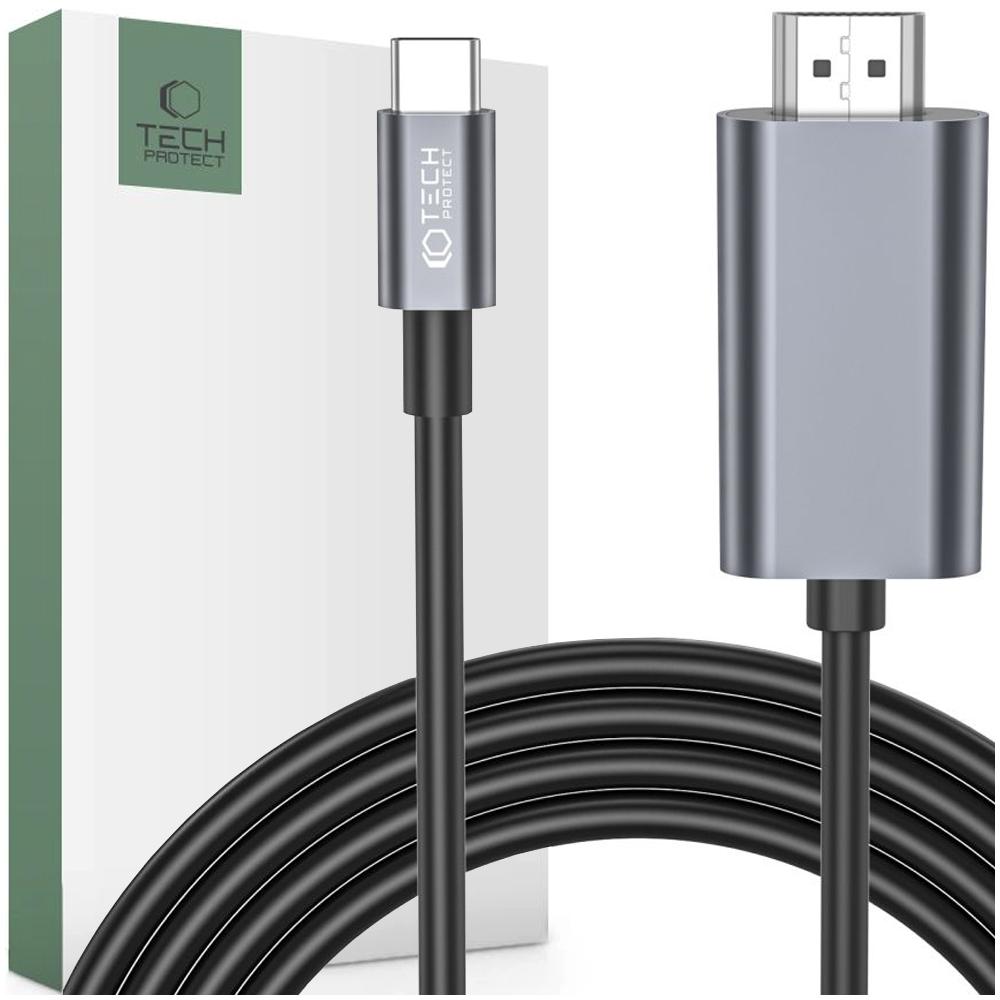 Tech-Protect Ultraboost Cable Type-C To Hdmi 4K 60Hz 200Cm Black