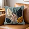 Boho Poszewka na poduszkę dekoracyjną z liściem 2D Vintage Botaniczna Kwiatowa Poszewka na poduszkę dekoracyjną na sofę do salonu Wystrój domu