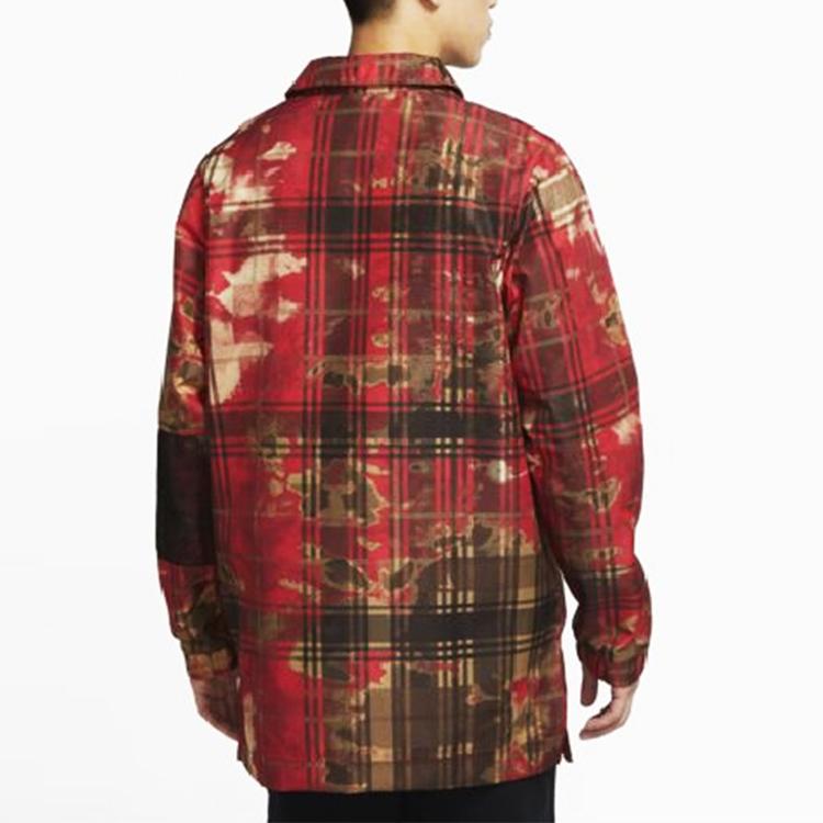 Nike Kyrie Irving Basketball Print Casual Long Sleeve Shirt Men Tops Burgundy CK6752-673