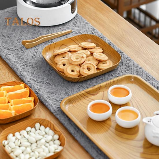 4/8Pcs Spit Bone Dish Large Capacity Storage Rounded Edges Reliable Cake Fruit Dessert Tableware Tray Restaurant Accessories