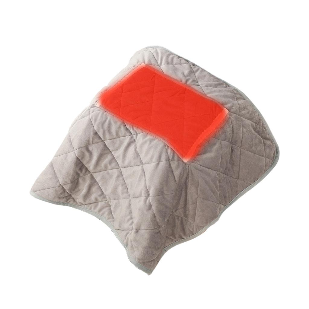 USB Electric Heated Blanket Fast Warming Technology Throw Blanket with Hand Warmer Pocket For Home Office Camping