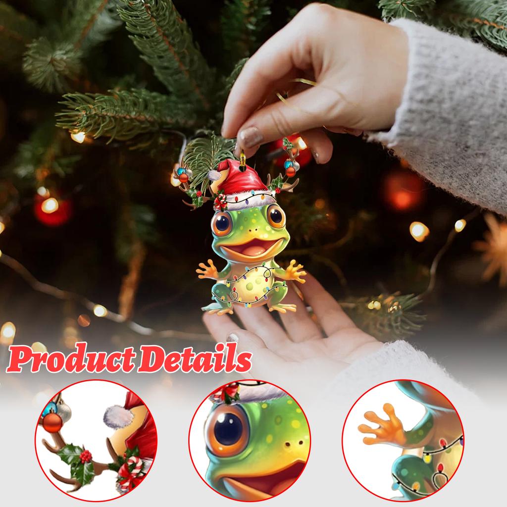 2D Christmas Decoration Pendant Christmas Tree Tag Theme Party Crafts Ornament