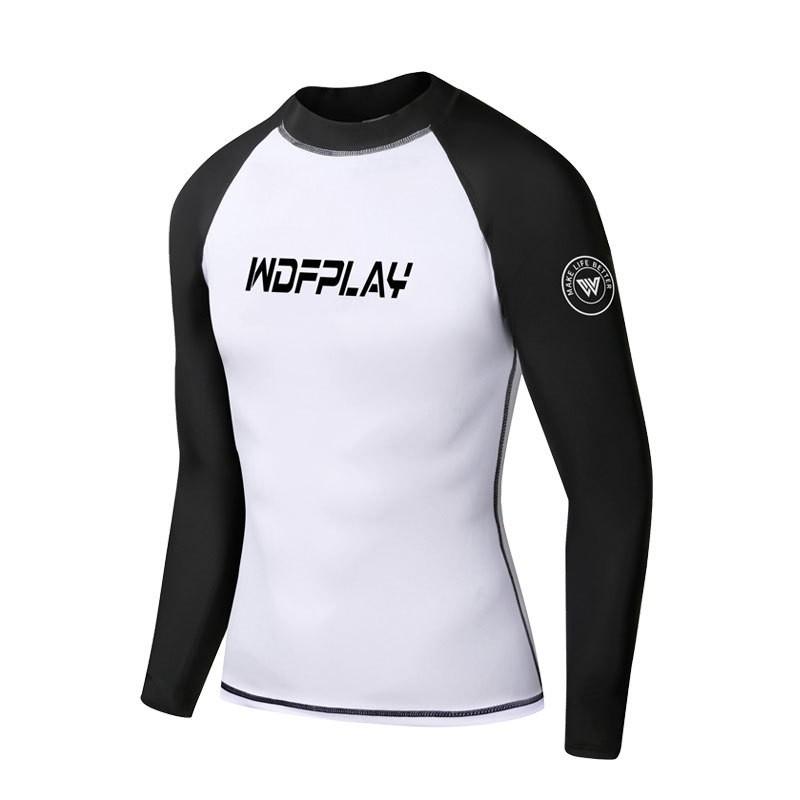 Quick-Dry UV Protection Rash Guard Set Men Women Long Sleeve Swimwear Surfing Diving Suit With Zipper