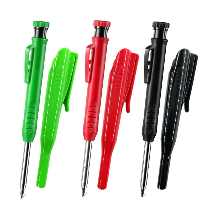 

Набор плотницких карандашей для деревообработки, встроенная точилка, инструмент для маркировки, механические карандаши с глубокими отверстиями для деревообработки