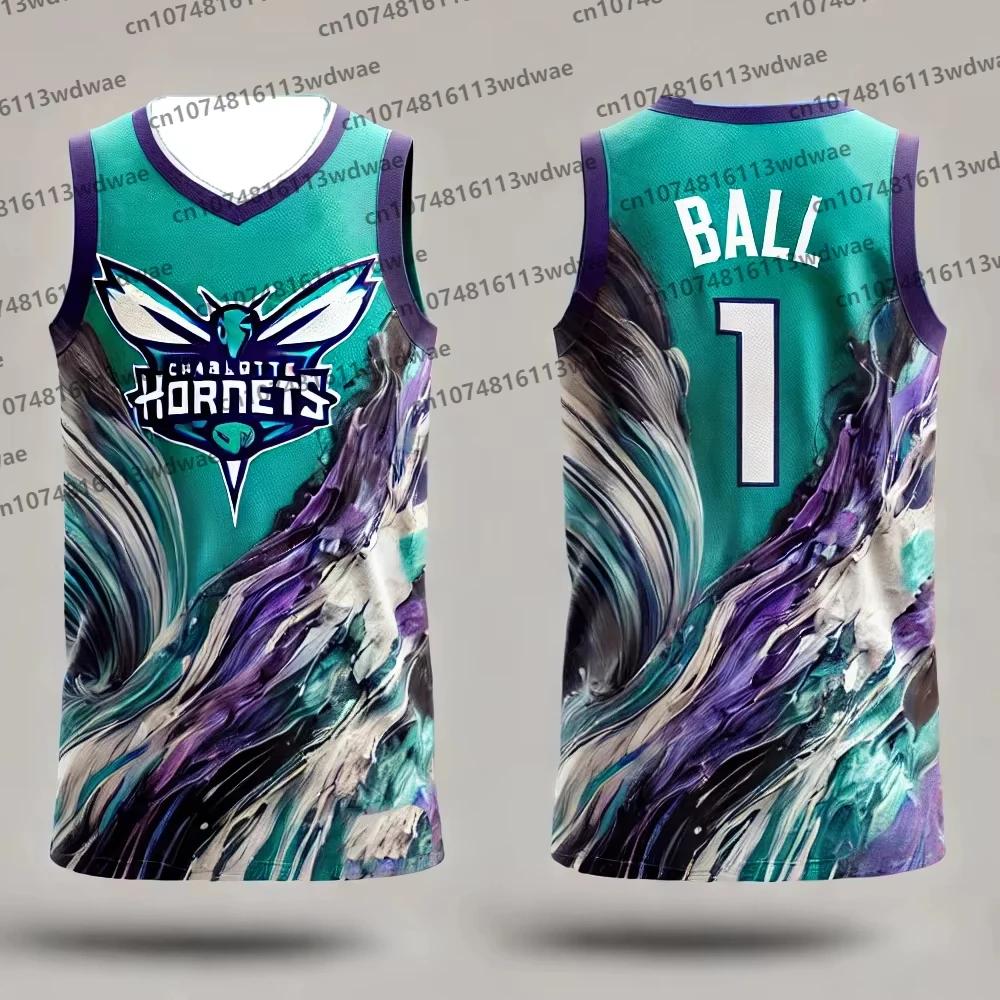 LANSE Basketball Jersey Sports Fitness Vest 3D Customized Men's Vest Casual, Comfortable and Loose