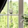 MrMrKura Cast Iron Wind Nambu White Nambu Wind Traditional Flower Clear Summer Breeze Home Decoration Chime, Ironware, Metal, & Pink, Chime, Ironware,