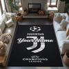 Juventus Customized Name Area Rug Design for Hallway Bedrooms Kitchen Living Rooms Antislip Carpet Decorate Offices Perfect Gift for Friends & Family