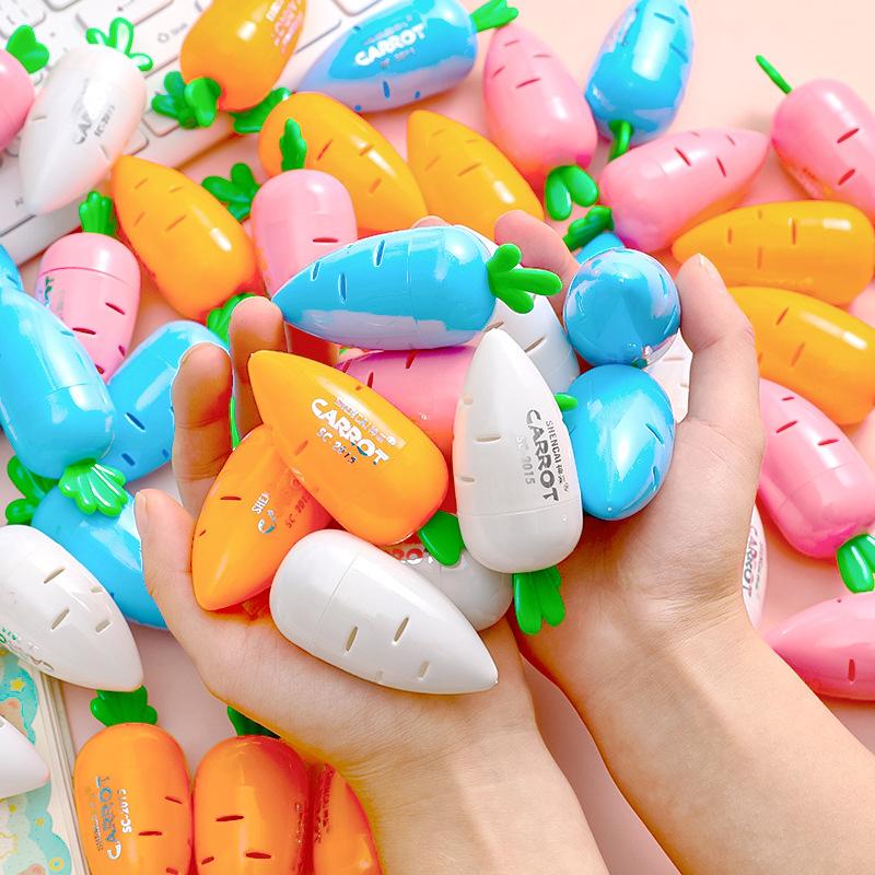 

Симпатичная точилка для карандашей в виде репы, детская точилка для карандашей ярких цветов 8*3*3cm