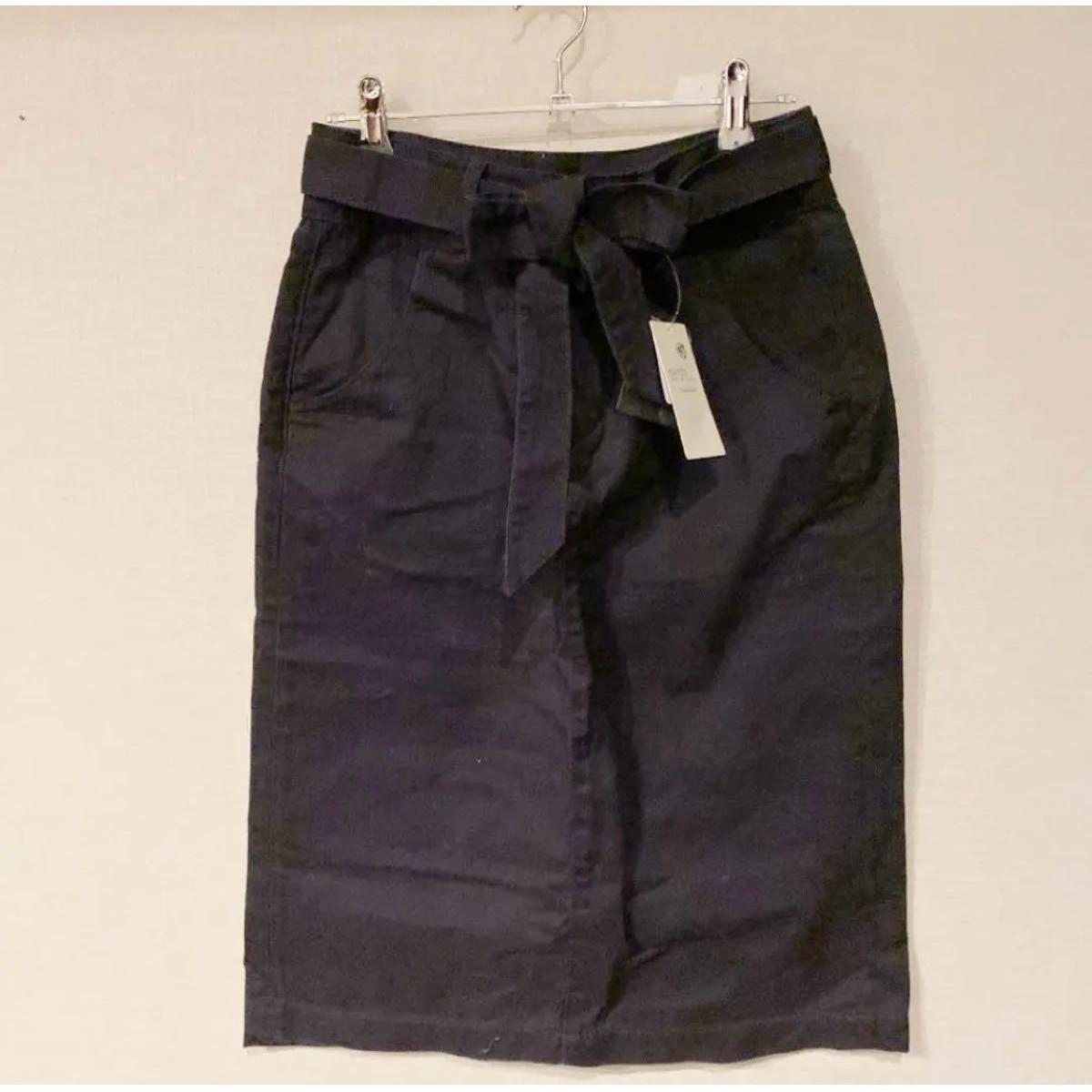 earth music&ecology ribbon skirt navy