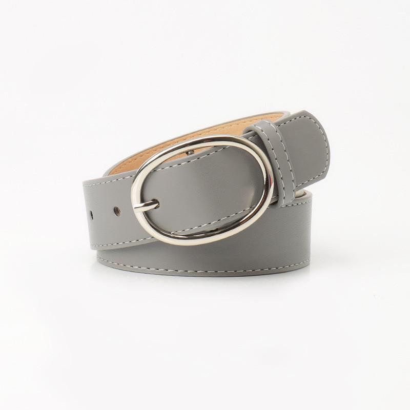 Leather Belt For Women With Alloy Buckle And Pu Material Stylish Casual Accessory For Office And Daily Wear