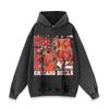 Mens Oversized Cotton Hoodie With Vintage Washed Graphic Print Streetwear Hip Hop Style Fall Casual Wear