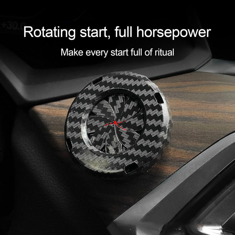Car Decorative Ring Cover For One Button Start Stop Engine Start Button Cover Universal Push Engine Protection Car Interior